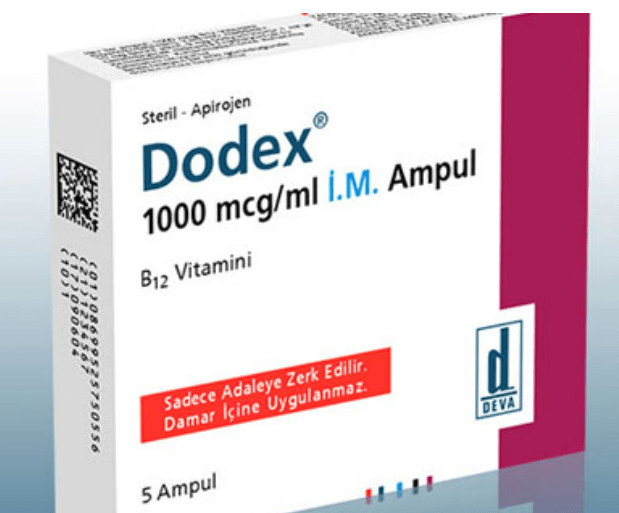 dodex-1000-mcg.png B12 Dodex 1000 mcg/ml x 5 Amps - Image 1
