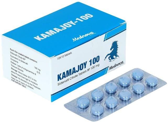 kamajoy-100.jpeg KAMAJOY 100 mg Sildenafil (10xTablets) - Image 1